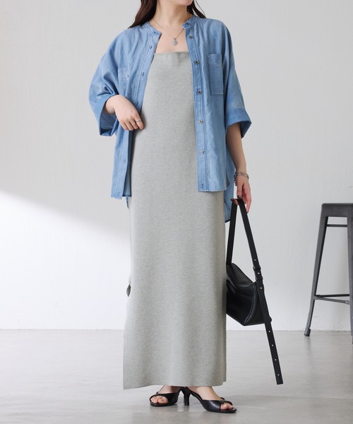 COLLAGE GALLARDAGALANTE（コラージュガリャルダガランテ）の「ミラノリブニットワンピース/WEB限定カラー・サイズ展開（ワンピース・レディース・ブラウン/グレー/ブラック・FREE/2）」の20枚目の写真