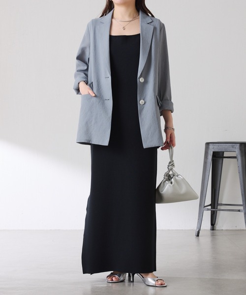 COLLAGE GALLARDAGALANTE（コラージュガリャルダガランテ）の「ミラノリブニットワンピース/WEB限定カラー・サイズ展開（ワンピース・レディース・ブラウン/グレー/ブラック・FREE/2）」の16枚目の写真