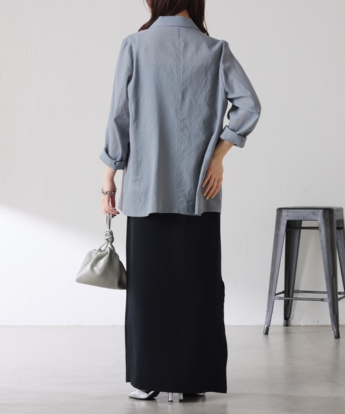 COLLAGE GALLARDAGALANTE（コラージュガリャルダガランテ）の「ミラノリブニットワンピース/WEB限定カラー・サイズ展開（ワンピース・レディース・ブラウン/グレー/ブラック・FREE/2）」の18枚目の写真