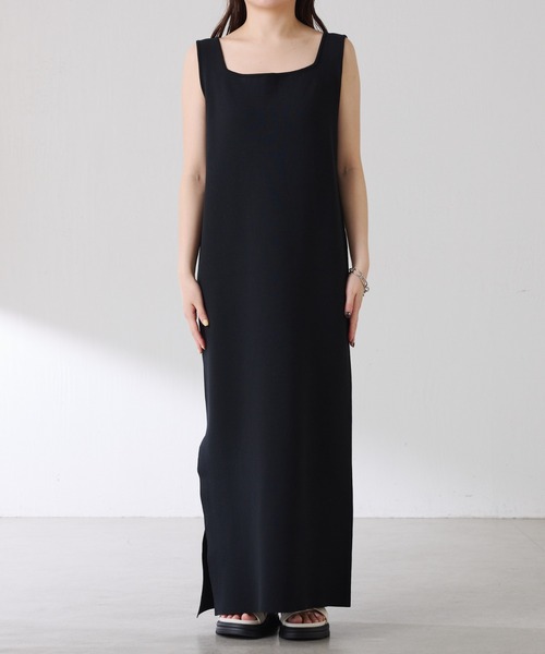 COLLAGE GALLARDAGALANTE（コラージュガリャルダガランテ）の「ミラノリブニットワンピース/WEB限定カラー・サイズ展開（ワンピース・レディース・ブラウン/グレー/ブラック・FREE/2）」の4枚目の写真