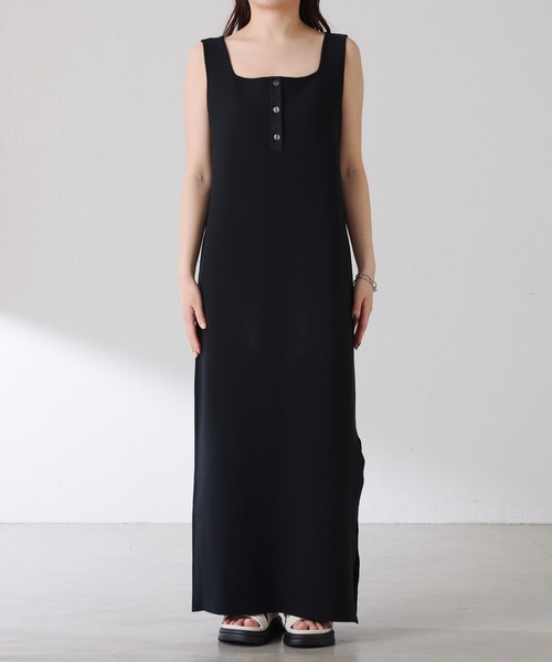 COLLAGE GALLARDAGALANTE（コラージュガリャルダガランテ）の「ミラノリブニットワンピース/WEB限定カラー・サイズ展開（ワンピース・レディース・ブラウン/グレー/ブラック・FREE/2）」の7枚目の写真