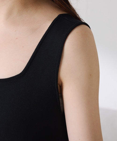 COLLAGE GALLARDAGALANTE（コラージュガリャルダガランテ）の「ミラノリブニットワンピース/WEB限定カラー・サイズ展開（ワンピース・レディース・ブラウン/グレー/ブラック・FREE/2）」の10枚目の写真