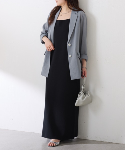 COLLAGE GALLARDAGALANTE（コラージュガリャルダガランテ）の「ミラノリブニットワンピース/WEB限定カラー・サイズ展開（ワンピース・レディース・ブラウン/グレー/ブラック・FREE/2）」の14枚目の写真