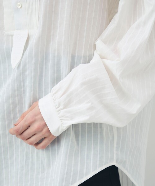 BOURRIENNE ParisX(ブリエンヌパリディス)の「BOURRIENNE LEGENDE ブラウス(シャツ/ブラウス・レディース・ホワイト・XS)」の8枚目の写真
