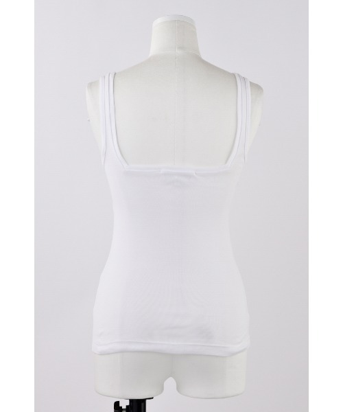 ENFOLD(エンフォルド)の「TANK TOP(タンクトップ・レディース・ホワイト/ライム・38)」の6枚目の写真