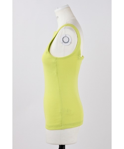 ENFOLD(エンフォルド)の「TANK TOP(タンクトップ・レディース・ホワイト/ライム・38)」の8枚目の写真