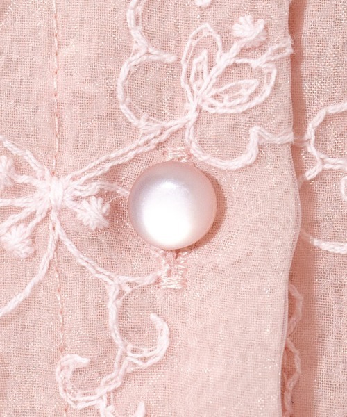 flower（フラワー）の「ブロッサムレースブラウス（シャツ/ブラウス・レディース・アイボリー/ピンク・FREE）」の5枚目の写真