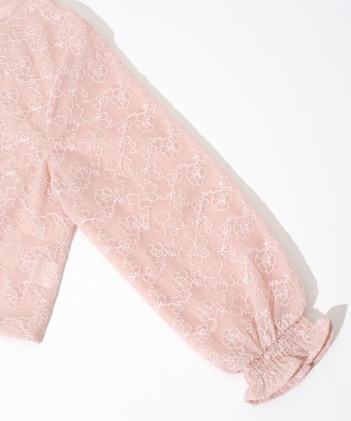 flower（フラワー）の「ブロッサムレースブラウス（シャツ/ブラウス・レディース・アイボリー/ピンク・FREE）」の8枚目の写真