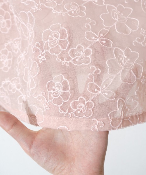 flower（フラワー）の「ブロッサムレースブラウス（シャツ/ブラウス・レディース・アイボリー/ピンク・FREE）」の10枚目の写真