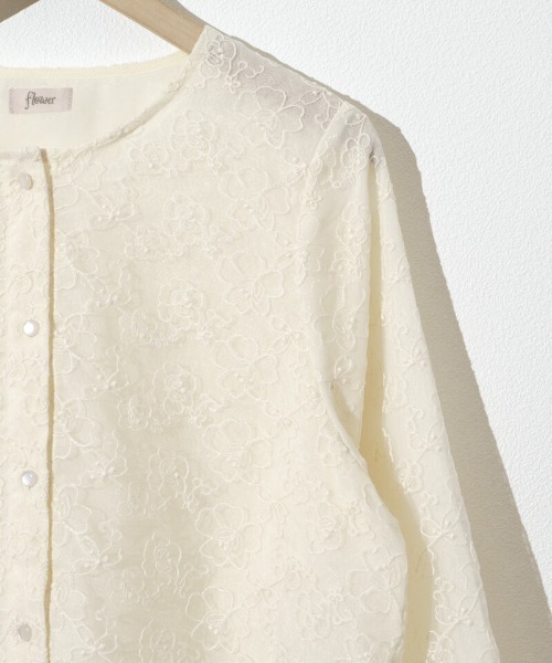 flower（フラワー）の「ブロッサムレースブラウス（シャツ/ブラウス・レディース・アイボリー/ピンク・FREE）」の15枚目の写真