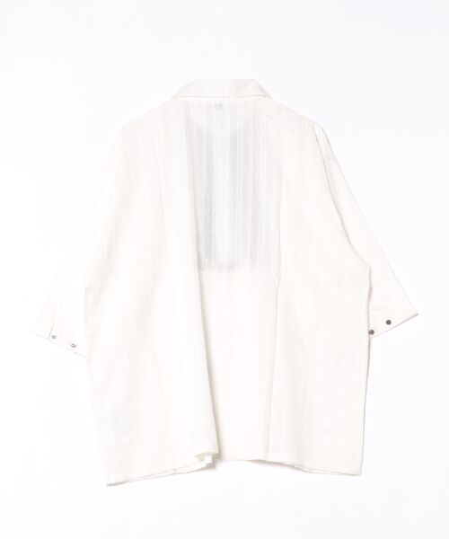チャイハネ(チャイハネ)の「【チャイハネ】スミリティMEN'Sプルオーバーシャツ(シャツ/ブラウス・メンズ・パープル/ホワイト/イエロー・FREE)」の4枚目の写真