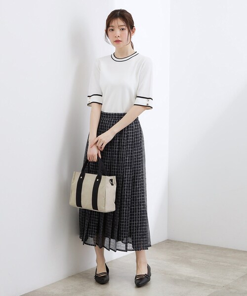 Lee(リー)の「【Lee別注】麻調スクエア2WAYトート(トートバッグ・レディース・サックスブルー/ベージュ系その他7/グレー・00)」の9枚目の写真