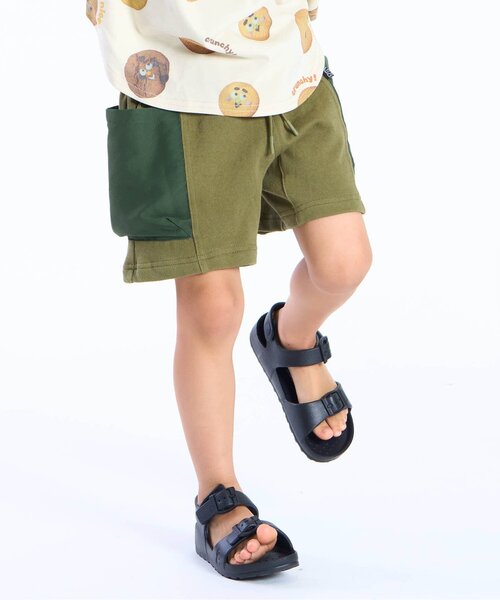 F.O.KIDS(エフオーキッズ)の「グッドタフショーツ(その他パンツ・キッズ・カーキ/ターコイズブルー/レインボー/ピンク/イエロー/ネイビー・110/100/90/80/160/150/140/130/120)」の1枚目の写真