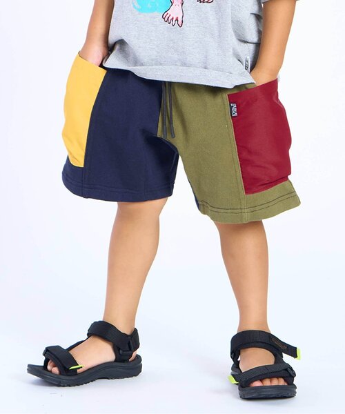 F.O.KIDS(エフオーキッズ)の「グッドタフショーツ(その他パンツ・キッズ・カーキ/ターコイズブルー/レインボー/ピンク/イエロー/ネイビー・110/100/90/80/160/150/140/130/120)」の6枚目の写真