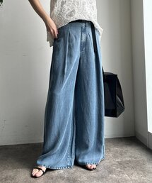 DouDou | ベルト付リヨセルデニムパンツ(デニムパンツ)