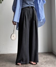 DouDou | ベルト付リヨセルデニムパンツ(デニムパンツ)