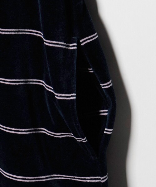 CITEN（シテン）の「＜CITEN＞ベロアボーダーワンピース（ワンピース・レディース・ネイビー/モカ・M/S）」の14枚目の写真