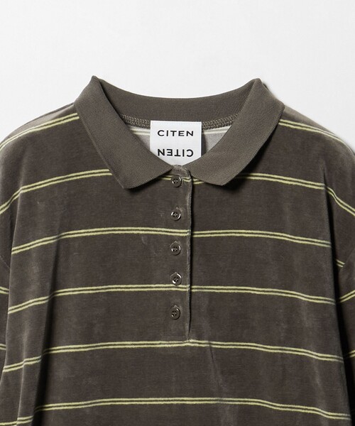 CITEN（シテン）の「＜CITEN＞ベロアボーダーワンピース（ワンピース・レディース・ネイビー/モカ・M/S）」の19枚目の写真