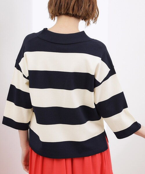 grove（グローブ）の「【貴島明日香さん着用】ラガークロップドプルオーバー（ニット/セーター・レディース・ブラック/ネイビー系2/ブルー系7・02/03/04/05）」の18枚目の写真