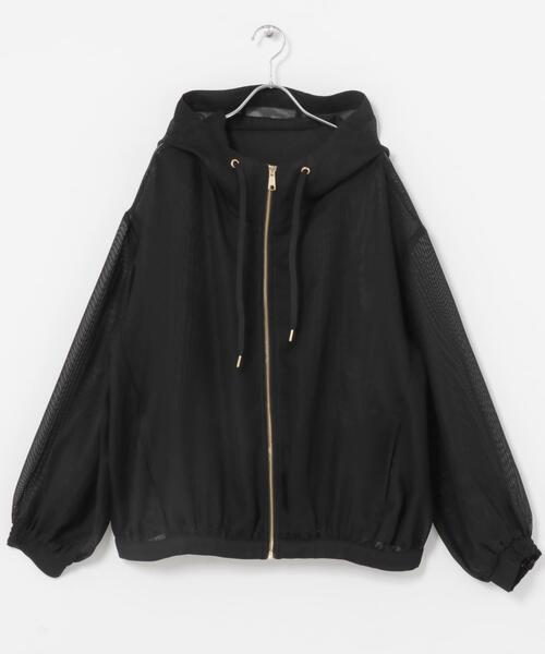 ITEMS URBANRESEARCH（アイテムズ アーバンリサーチ）の「『イージーケア』メッシュマウンテンパーカー(楽着シリーズ)（マウンテンパーカー・レディース・カーキ/ブラック/ホワイト・FREE）」の7枚目の写真