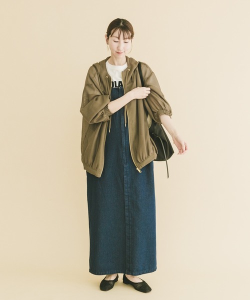 ITEMS URBANRESEARCH（アイテムズ アーバンリサーチ）の「メッシュマウンテンパーカー（マウンテンパーカー・レディース・カーキ/ブラック/ホワイト・FREE）」の8枚目の写真