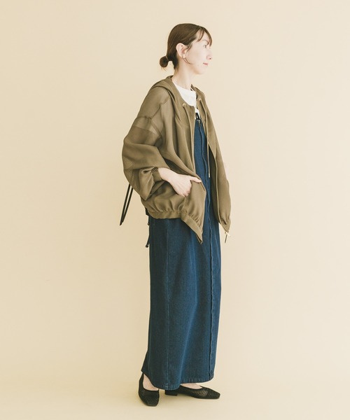 ITEMS URBANRESEARCH（アイテムズ アーバンリサーチ）の「メッシュマウンテンパーカー（マウンテンパーカー・レディース・カーキ/ブラック/ホワイト・FREE）」の9枚目の写真