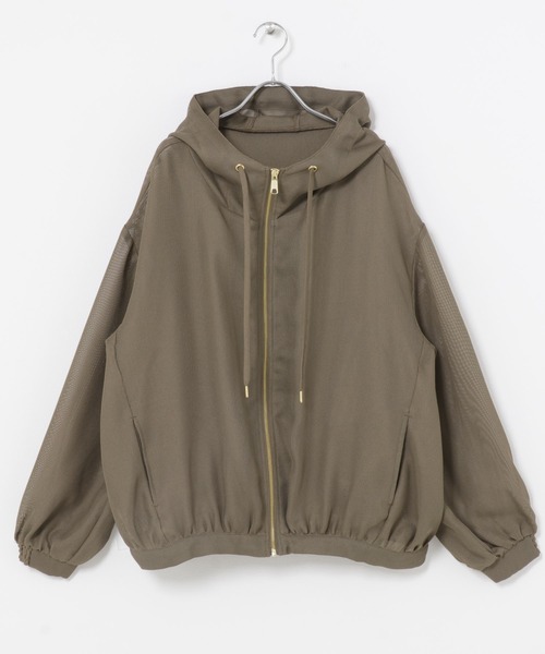 ITEMS URBANRESEARCH（アイテムズ アーバンリサーチ）の「メッシュマウンテンパーカー（マウンテンパーカー・レディース・カーキ/ブラック/ホワイト・FREE）」の10枚目の写真