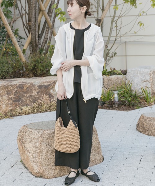 ITEMS URBANRESEARCH（アイテムズ アーバンリサーチ）の「メッシュマウンテンパーカー（マウンテンパーカー・レディース・カーキ/ブラック/ホワイト・FREE）」の20枚目の写真