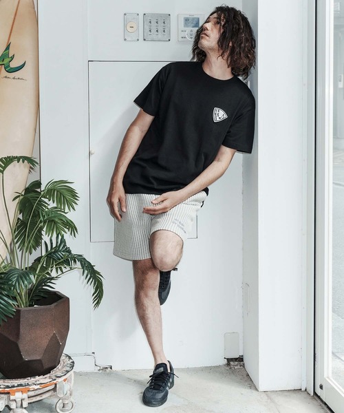 No Rain No Rainbow(ノーレインノーレインボー)の「mt10386-pick patch T-shirt Tシャツ(NR26S-25)(Tシャツ/カットソー・メンズ・ホワイト/トップグレー/ブラック・XL/L/M/S)」の8枚目の写真
