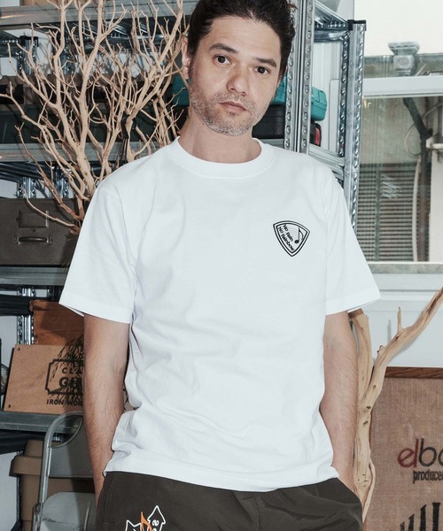 No Rain No Rainbow(ノーレインノーレインボー)の「mt10386-pick patch T-shirt Tシャツ(NR26S-25)(Tシャツ/カットソー・メンズ・ホワイト/トップグレー/ブラック・XL/L/M/S)」の9枚目の写真