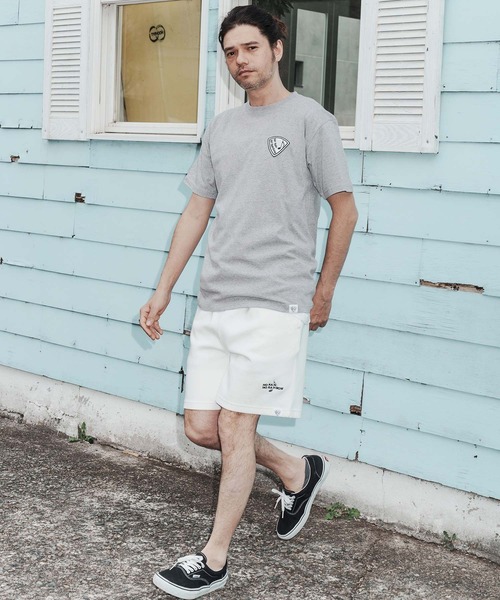 No Rain No Rainbow(ノーレインノーレインボー)の「mt10386-pick patch T-shirt Tシャツ(NR26S-25)(Tシャツ/カットソー・メンズ・ホワイト/トップグレー/ブラック・XL/L/M/S)」の16枚目の写真