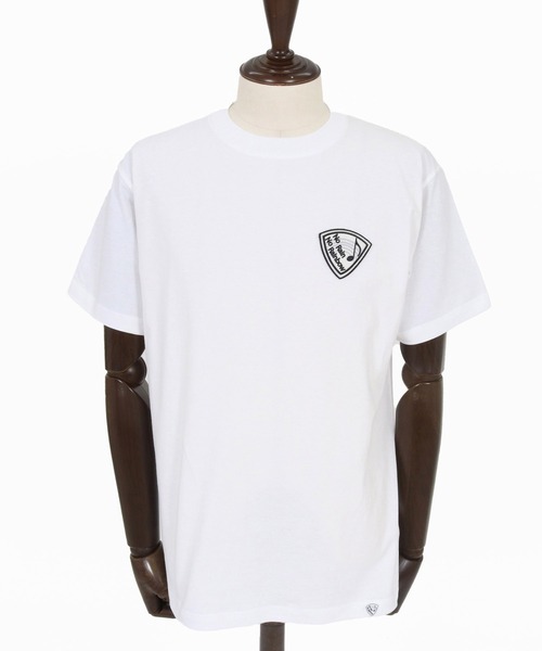 No Rain No Rainbow(ノーレインノーレインボー)の「mt10386-pick patch T-shirt Tシャツ(NR26S-25)(Tシャツ/カットソー・メンズ・ホワイト/トップグレー/ブラック・XL/L/M/S)」の19枚目の写真
