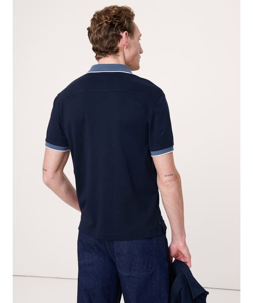 Banana Republic（バナナリパブリック）の「Luxury-Touch ポロシャツ（ポロシャツ・メンズ・ベージュ/ネイビー/ホワイト/カーキ・XL/L/M/S）」の5枚目の写真