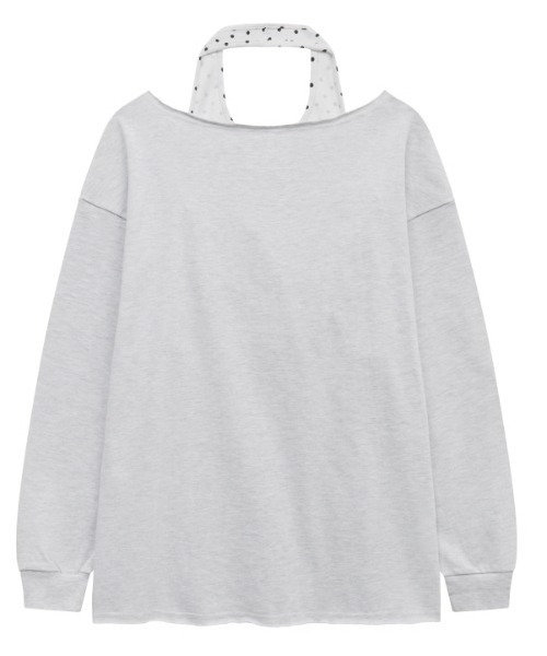 Midnight Move（ミッドナイトムーブ）の「A'GEM/9 × .kom 『MIDNIGHT MOVE/ミッドナイトムーブ』dot mtm/ドットスウェットシャツ（スウェット・レディース・オフホワイト/ネイビー・FREE）」の7枚目の写真