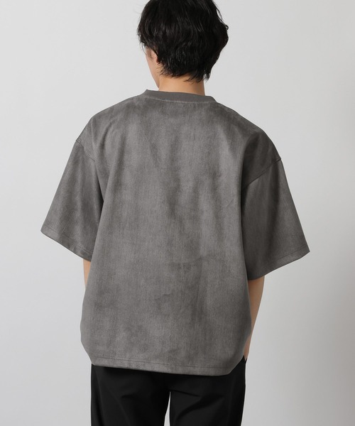LAKOLE(ラコレ)の「ムラスエードT / 662013(Tシャツ/カットソー・メンズ・ライトグレー/グリーン/チャコール・LARGE/MEDIUM)」の7枚目の写真