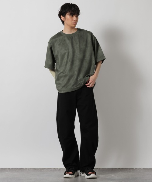 LAKOLE(ラコレ)の「ムラスエードT / 662013(Tシャツ/カットソー・メンズ・ライトグレー/グリーン/チャコール・LARGE/MEDIUM)」の8枚目の写真