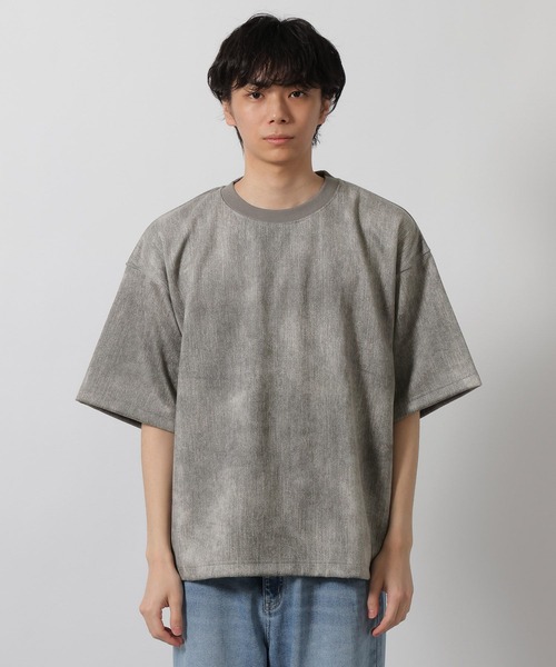 LAKOLE(ラコレ)の「ムラスエードT / 662013(Tシャツ/カットソー・メンズ・ライトグレー/グリーン/チャコール・LARGE/MEDIUM)」の10枚目の写真