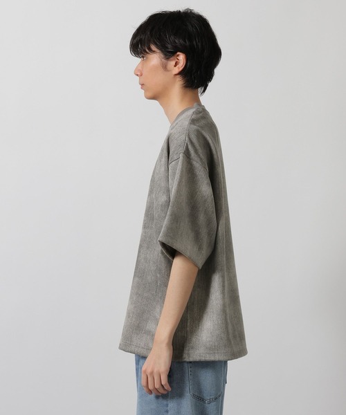 LAKOLE(ラコレ)の「ムラスエードT / 662013(Tシャツ/カットソー・メンズ・ライトグレー/グリーン/チャコール・LARGE/MEDIUM)」の11枚目の写真