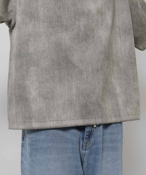 LAKOLE(ラコレ)の「ムラスエードT / 662013(Tシャツ/カットソー・メンズ・ライトグレー/グリーン/チャコール・LARGE/MEDIUM)」の15枚目の写真