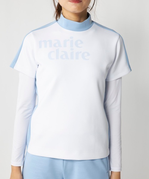marie claire(マリ・クレール)の「【marie claire:マリ.クレール】レディース半袖シャツ+インナーセット 吸汗速乾 ゴルフ(シャツ/ブラウス・レディース・ホワイト/ブルー/ブラック・XX-LARGE/X-LARGE/LARGE/MEDIUM)」の17枚目の写真