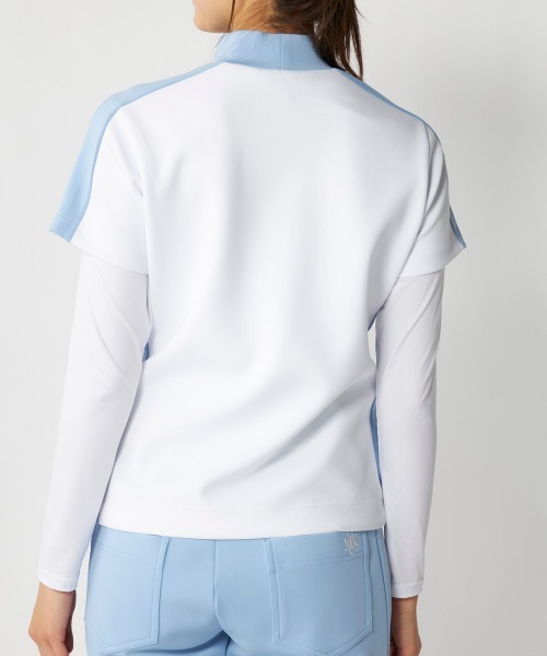 marie claire(マリ・クレール)の「【marie claire:マリ.クレール】レディース半袖シャツ+インナーセット 吸汗速乾 ゴルフ(シャツ/ブラウス・レディース・ホワイト/ブルー/ブラック・XX-LARGE/X-LARGE/LARGE/MEDIUM)」の19枚目の写真