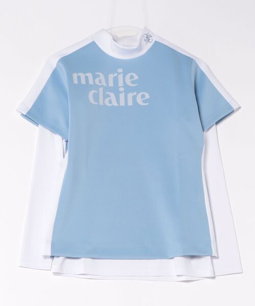 marie claire(マリ・クレール)の「【marie claire:マリ.クレール】レディース半袖シャツ+インナーセット 吸汗速乾 ゴルフ(シャツ/ブラウス・レディース・ホワイト/ブルー/ブラック・XX-LARGE/X-LARGE/LARGE/MEDIUM)」の14枚目の写真