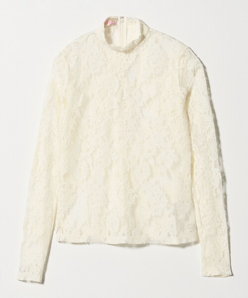 VIVIANO(ヴィヴィアーノ)の「<VIVIANO>レース カットソー(シャツ/ブラウス・レディース・オフホワイト/ブラック・M)」の2枚目の写真