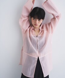 CODE A（コードエー）の「point neck ribbon shirts（シャツ/ブラウス）」