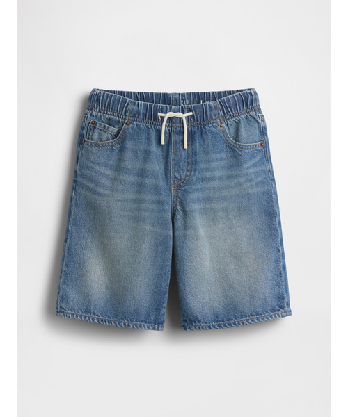 GAP（ギャップ）の「ウルトラソフト '90s ルーズフィット イージーウエスト デニムショートパンツ (キッズ)（デニムパンツ・キッズ・インディゴブルー・160cm/150cm/130cm/120cm/110cm）」の3枚目の写真