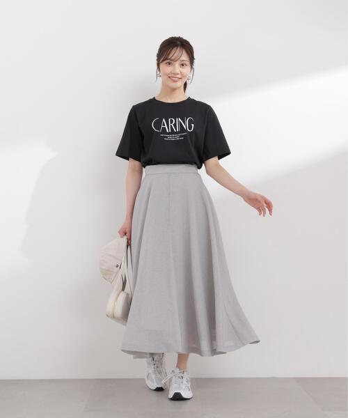 PROPORTION BODY DRESSING(プロポーションボディドレッシング)の「【加藤栞さん着用】メッシュサーキュラースカート / 1216120405(スカート・レディース・ホワイト/ピンク/グレー・MEDIUM/P/S/SMALL)」の5枚目の写真