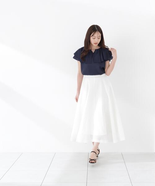 PROPORTION BODY DRESSING(プロポーションボディドレッシング)の「【加藤栞さん着用】メッシュサーキュラースカート / 1216120405(スカート・レディース・ホワイト/ピンク/グレー・MEDIUM/P/S/SMALL)」の18枚目の写真