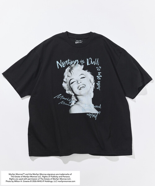 FREAK'S STORE（フリークスストア）の「マリリンモンロー アート フォト Tシャツ（Tシャツ/カットソー・メンズ・ブラック/ホワイト・MEDIUM/LARGE/SMALL）」の3枚目の写真
