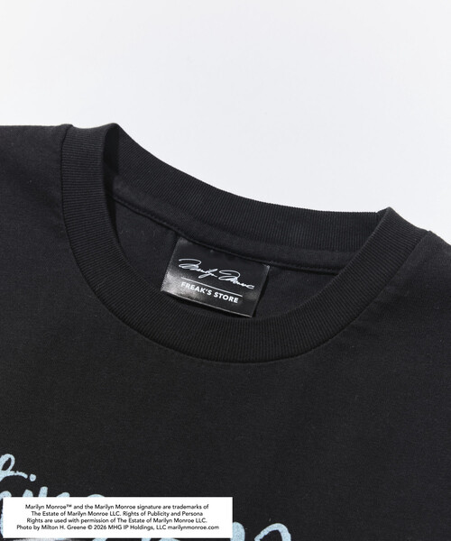 FREAK'S STORE（フリークスストア）の「マリリンモンロー アート フォト Tシャツ（Tシャツ/カットソー・メンズ・ブラック/ホワイト・MEDIUM/LARGE/SMALL）」の4枚目の写真
