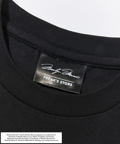 FREAK'S STORE（フリークスストア）の「マリリンモンロー アート フォト Tシャツ（Tシャツ/カットソー・メンズ・ブラック/ホワイト・MEDIUM/LARGE/SMALL）」の5枚目の写真